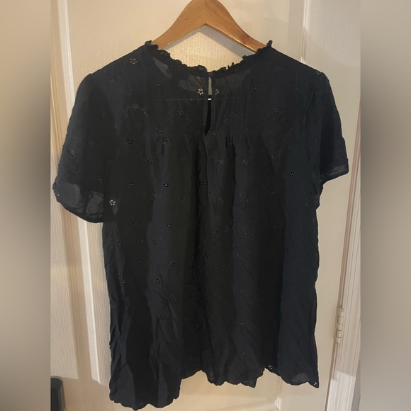 Torrid Black Eyelet Blouse - Picture 4 of 5
